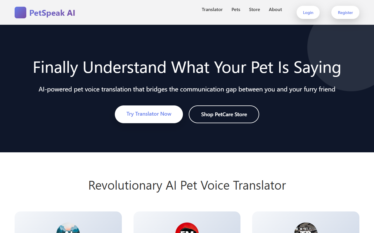 PetSpeak AI